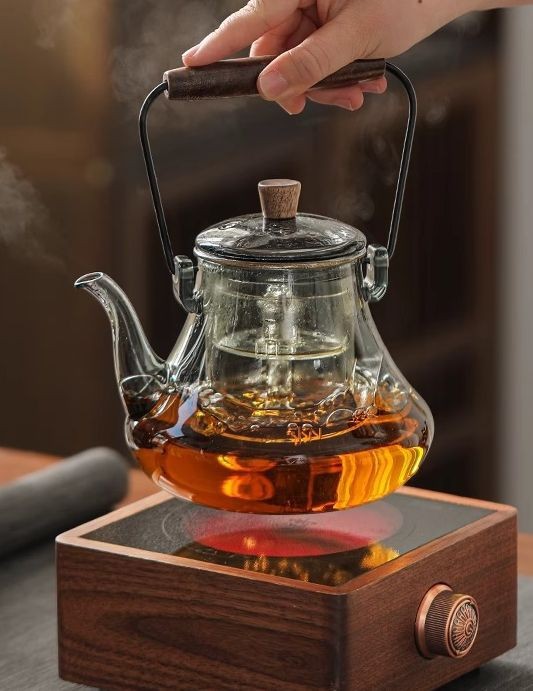 Transparent Black Glass Four Seasons Cooking in One Inner Tank Beam Pot High Appearance Level Glass Electric Ceramic Oven Boiling Teapot Teapot